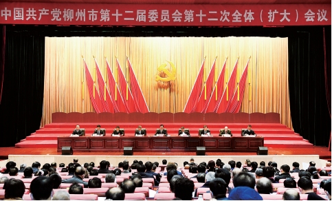 中共柳州市委十<em>二</em>届十<em>二</em>次全体（扩大）会议召开