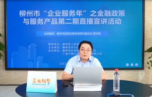 柳州市“企业服务年”之金融政策与服务产品第二期线上直播回放
