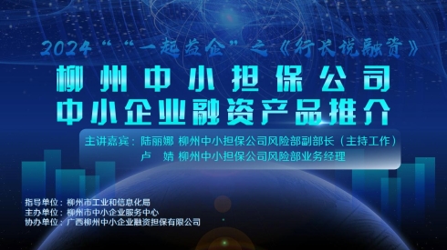 “行长说”融资第4期广西柳<em>州</em>中小企业融资担保有限公司产品介绍