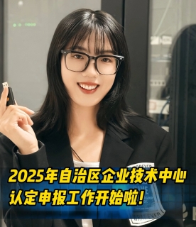 2025年自治区企业技术中心认定申报工作开始啦!