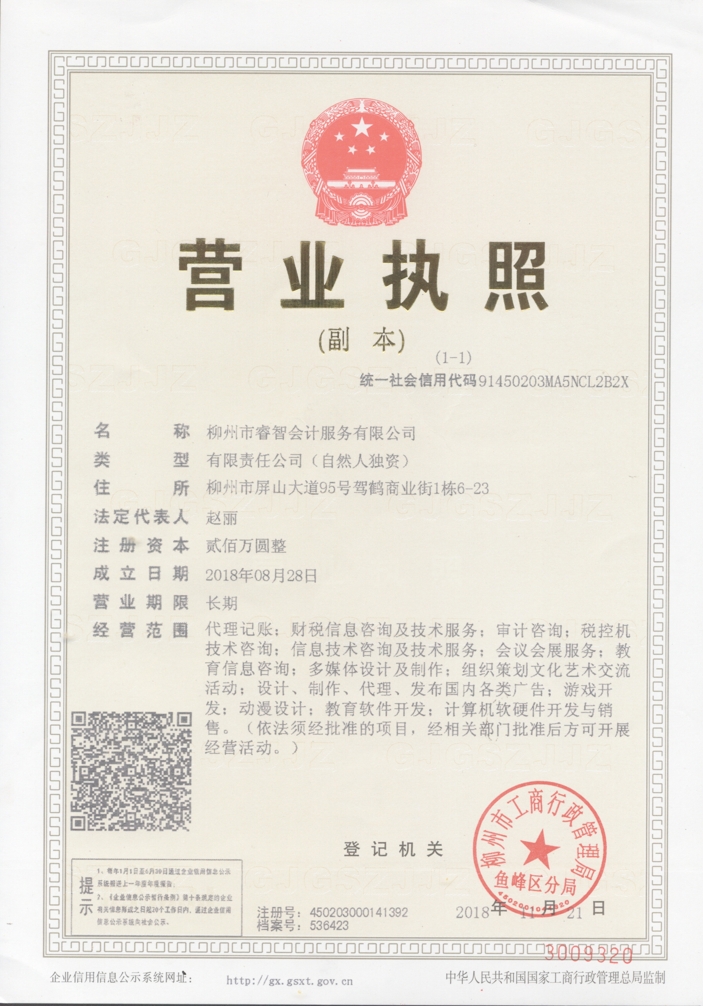 柳州市睿智会计服务有限公司 柳州市睿智会计服务有限公司